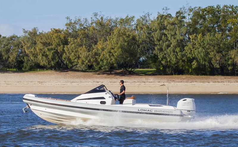 Effortless cruiser, and outright weapon as well - Lomac Granturismo 8.5 photo copyright John Curnow taken at  and featuring the RIB class