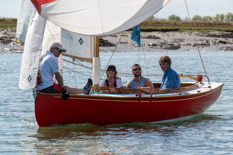 Stephen Herring's Red Jacket added another win to their results list in the Royal Burnham One Design race during the 6th day of Burnham Week 2024 photo copyright Petru Balau Sports Photography / sports.hub47.com taken at Royal Corinthian Yacht Club, Burnham and featuring the Royal Burnham One Design class