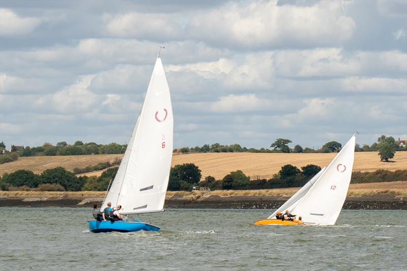 Justin Waples' Cormorant got hit by an unfortunate gust on Day 6 of Burnham Week 2025 - photo © Petru Balau Sports Photography / sports.hub47.com
