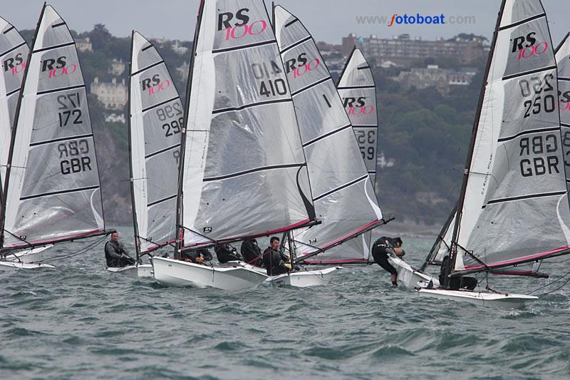 Noble Marine RS100 nationals at Paignton day 2 photo copyright Mike Rice / www.fotoboat.com taken at Paignton Sailing Club and featuring the RS100 class