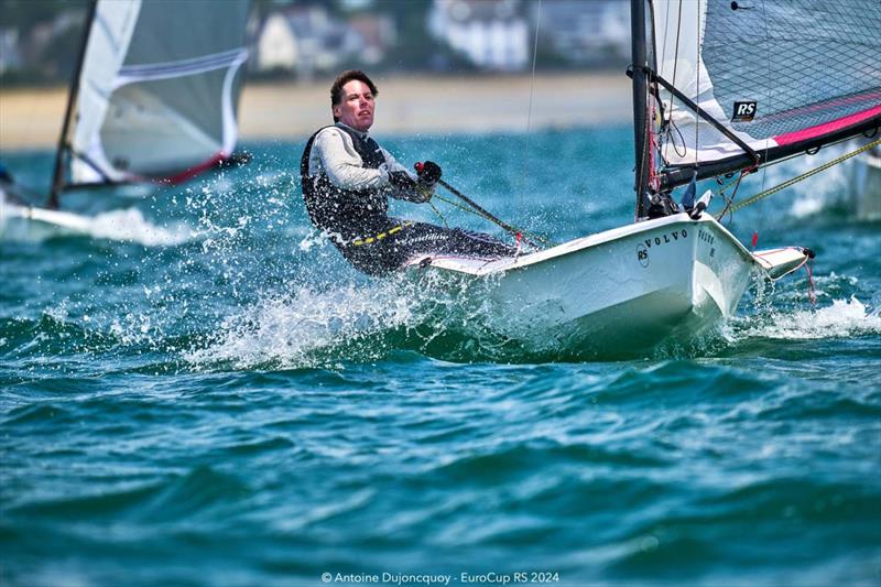 Ian Gregory - RS100 EuroCup Day 2 photo copyright Antoine Dujoncquoy taken at Yacht Club de Carnac and featuring the RS100 class