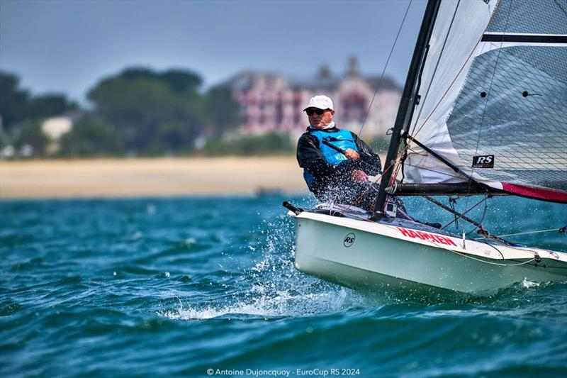 Clive Eplett - RS100 EuroCup Day 2 photo copyright Antoine Dujoncquoy taken at Yacht Club de Carnac and featuring the RS100 class