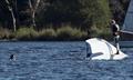 Brendan and Ellen capsized at Castle Semple in 2020 © Alex Workman