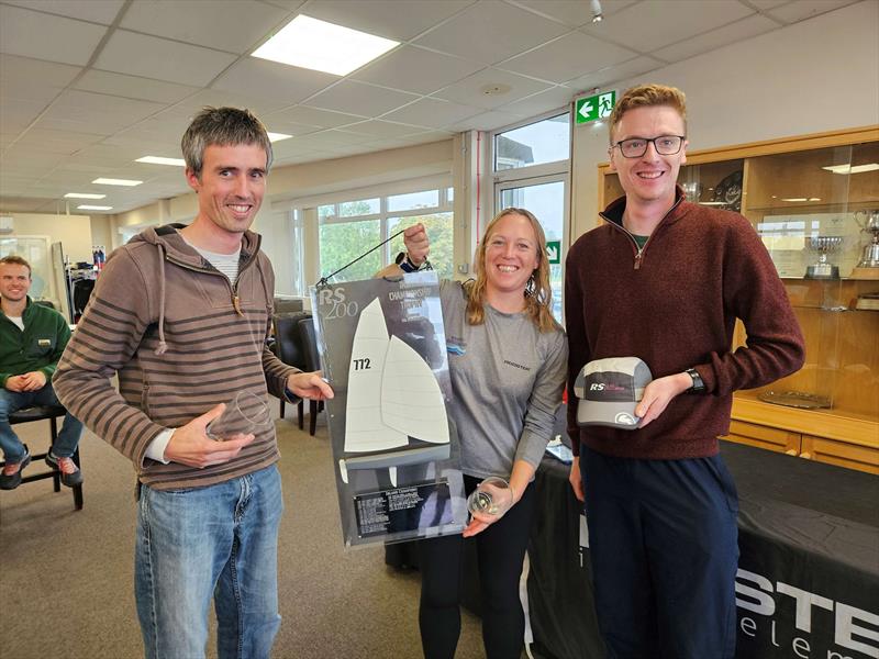 Chris Catt and Emma Hivey win the RS200 Inland Championship at Grafham photo copyright Hilary Talbot taken at Grafham Water Sailing Club and featuring the RS200 class