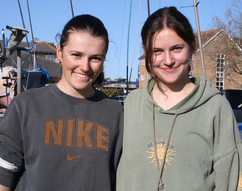 63rd Endeavour Trophy: Cadet champs Samantha and Bridgitte Nee photo copyright Sue Pelling taken at Royal Corinthian Yacht Club, Burnham and featuring the RS200 class