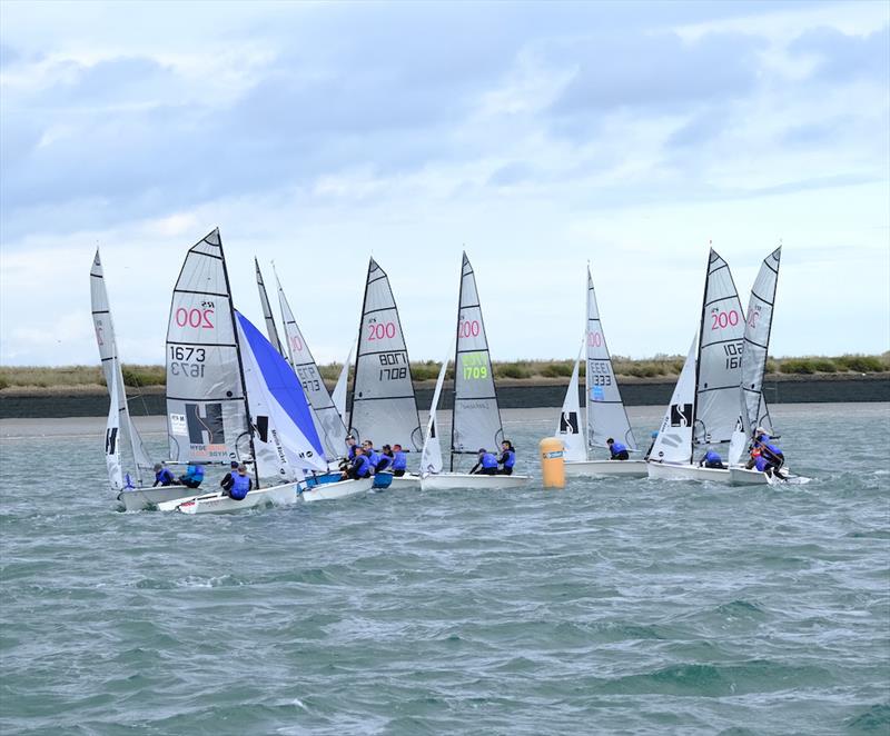 63rd Endeavour Trophy Day 1: Close racing at the leeward mark  photo copyright Roger Mant Photography taken at Royal Corinthian Yacht Club, Burnham and featuring the RS200 class