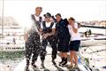 Italian team, Stenghele, helmed by Pietro Negri with crew Niccolo Bianchi, Giovanni Meloni and Camilla Cordero di Montezemolo win the RS21 World Championship 2024 © Code Zero Digital