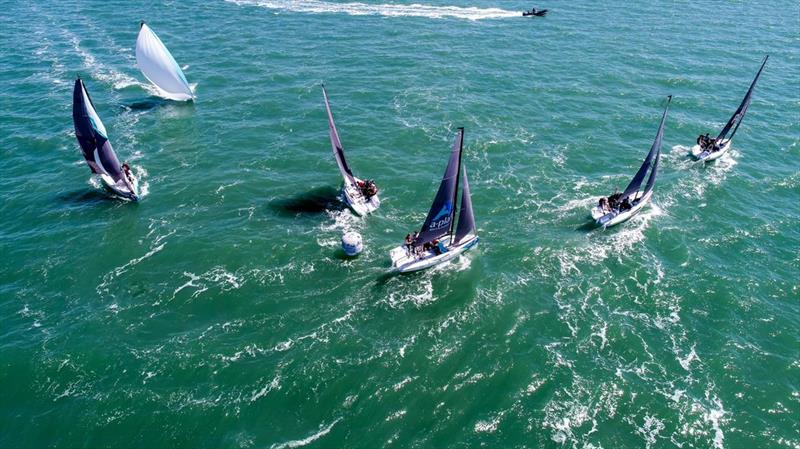 RS21s round the leeward mark - photo © Paul Wyeth