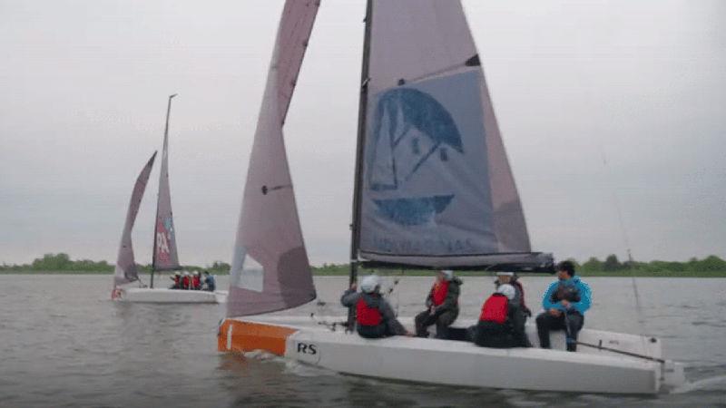 RS21s on The Apprentice photo copyright BBC taken at Queen Mary Sailing Club and featuring the RS21 class