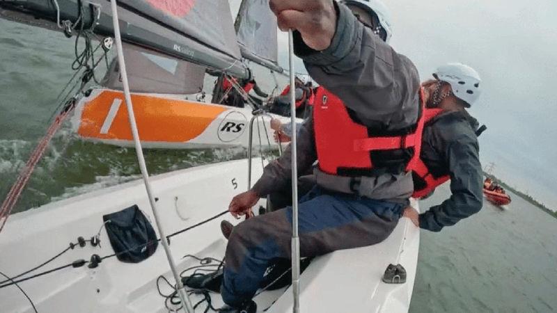 RS21s on The Apprentice photo copyright BBC taken at Queen Mary Sailing Club and featuring the RS21 class