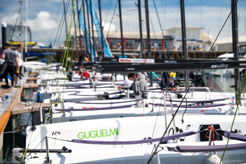 RS21s on the dock photo copyright RS Sailing taken at  and featuring the RS21 class