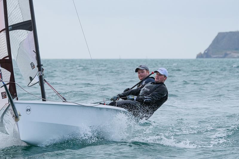 Jack Holden and Rob Henderson during the Noble Marine RS400 Nationals at Torquay photo copyright Tania Hutchings / www.50northphotography.co.uk taken at Royal Torbay Yacht Club and featuring the RS400 class