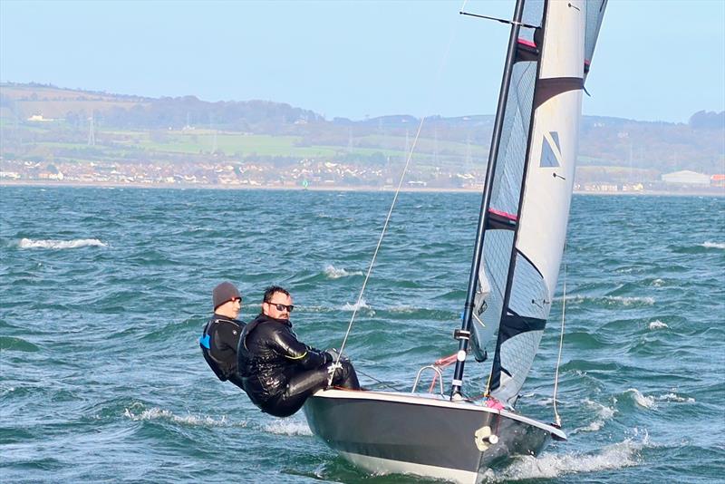Winners Jake Millar and Rowan Berry in 741 'Kraken' - Rockshore/ Bosun Bob's RS400 Winter Series at the Royal North of Ireland Yacht Club Day 1 - photo © Lindsay Nolan