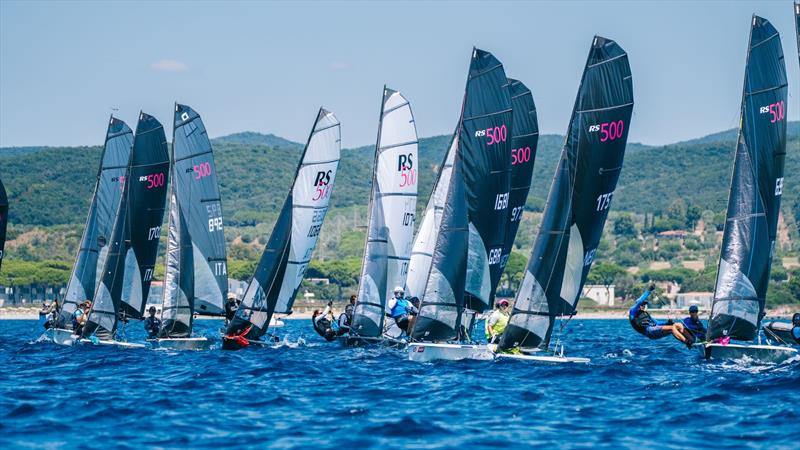 RS500 World Championship 2025 at Follonica, Italy photo copyright Lorenzo Rossi taken at Gruppo Vela L.N.I. Follonica and featuring the RS500 class