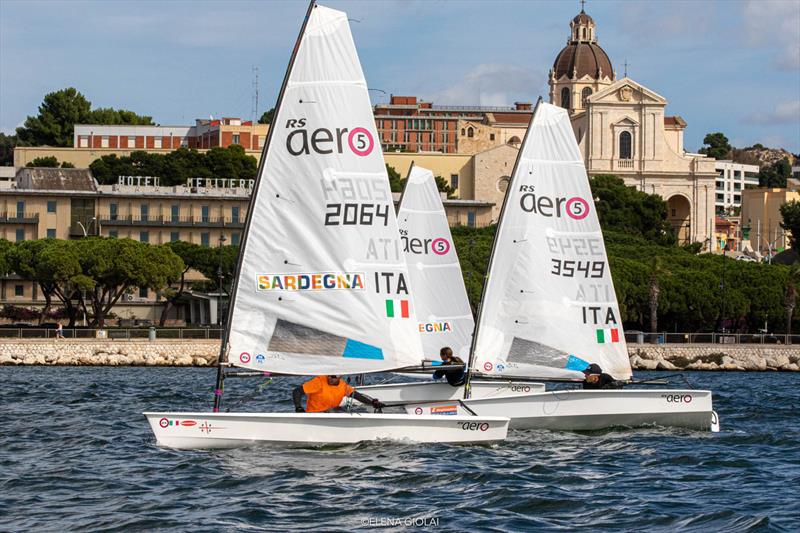 RS Aero Youth Team Race European Championships 2023 photo copyright Elena Giolai taken at Lega Navale Italiana Cagliari and featuring the RS Aero 5 class