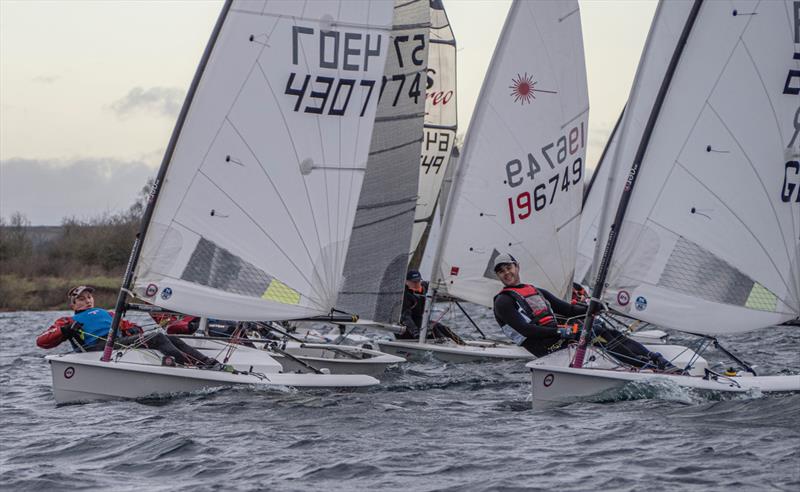 Slow fleet start at Notts County SC First of Year Race photo copyright David Eberlin taken at Notts County Sailing Club and featuring the RS Aero 7 class