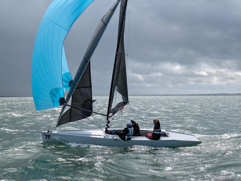 Riff Raff, race 7 winner in the Zhik RS Elite UK Nationals at Hamble photo copyright Debbie Jarvis taken at Royal Southern Yacht Club and featuring the RS Elite class