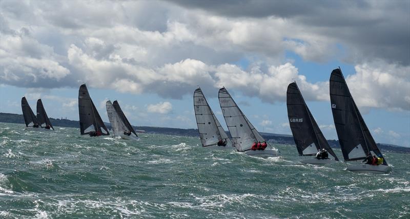 Race 6 start during the Zhik RS Elite UK Nationals at Hamble - photo © Debbie Jarvis