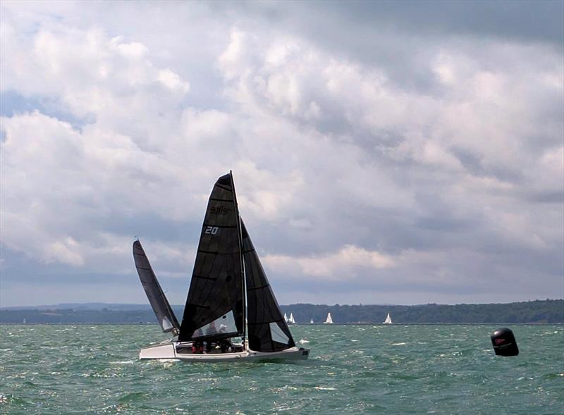 Riff Raff wins race 7 of the Zhik RS Elite UK Nationals at Hamble photo copyright Debbie Jarvis taken at Royal Southern Yacht Club and featuring the RS Elite class