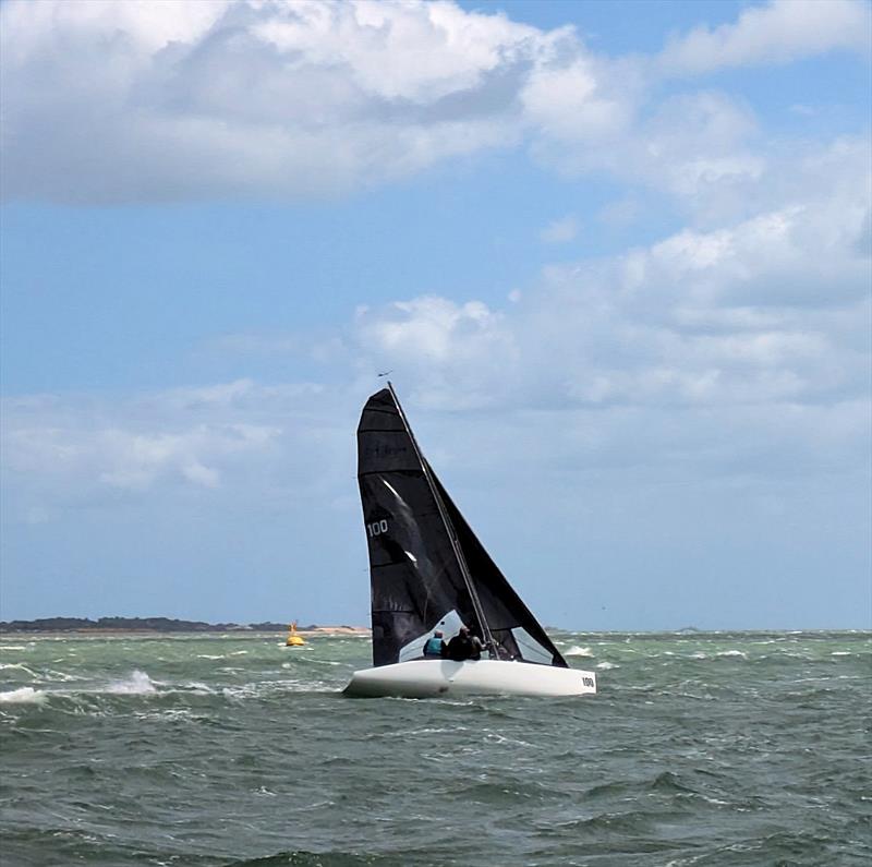 Race 2 of the Zhik RS Elite UK Nationals at Hamble photo copyright Debbie Jarvis taken at Royal Southern Yacht Club and featuring the RS Elite class