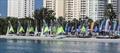 Lined up on the beach during the RS Feva Worlds in Florida © RS Feva Class Association