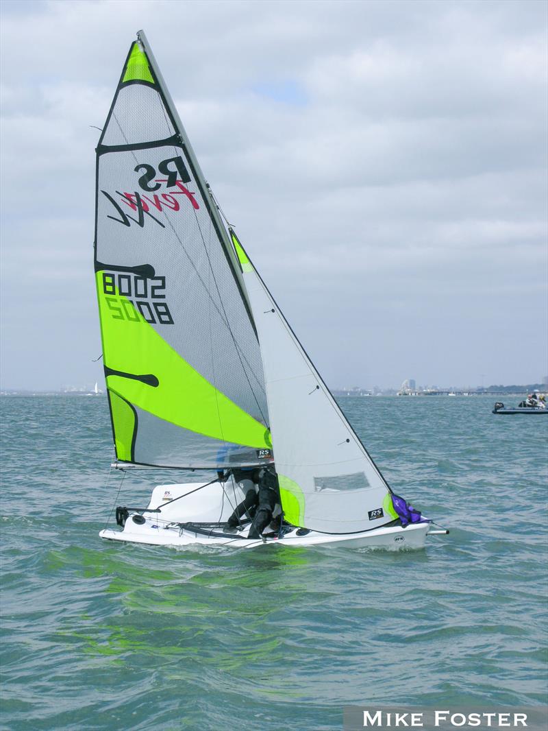 2021 Hamble Warming Pan photo copyright Mike Foste taken at Hamble River Sailing Club and featuring the RS Feva class