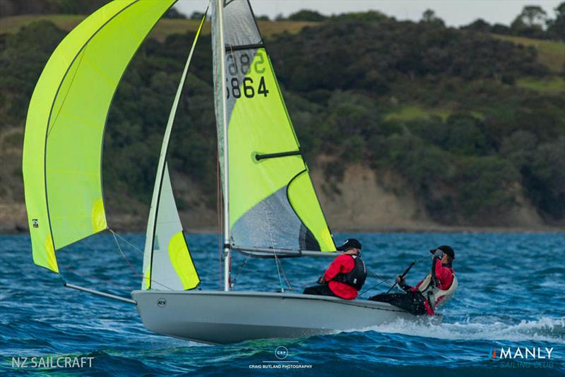 2021 RS Feva NZ National Championships, Manly Sailing Club - April 2021 photo copyright Craig Butland taken at Manly Sailing Club and featuring the RS Feva class