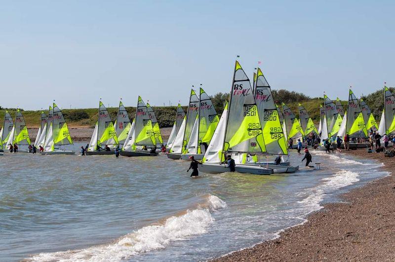 Rooster RS Feva UK National Championships at Pwllheli photo copyright Dave Wood taken at Plas Heli Welsh National Sailing Academy and featuring the RS Feva class