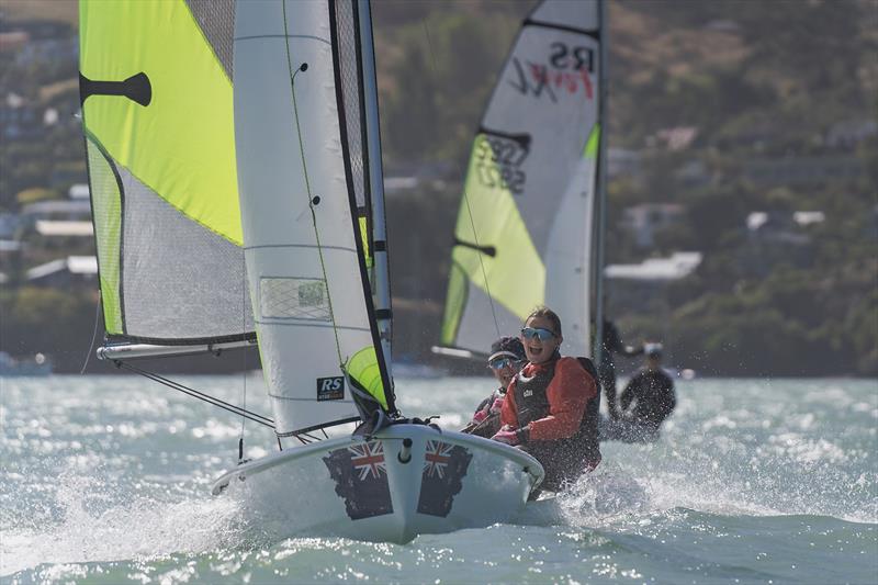 RS Fevas racing in the SailGP Inspire program - Lyttelton - March 22, 2024 - photo © Justin Mitchell