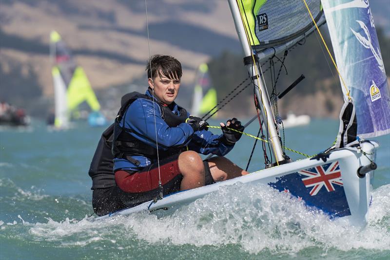 RS Fevas racing in the SailGP Inspire program - Lyttelton - March 22, 2024 photo copyright Justin Mitchell taken at Naval Point Club Lyttelton and featuring the RS Feva class