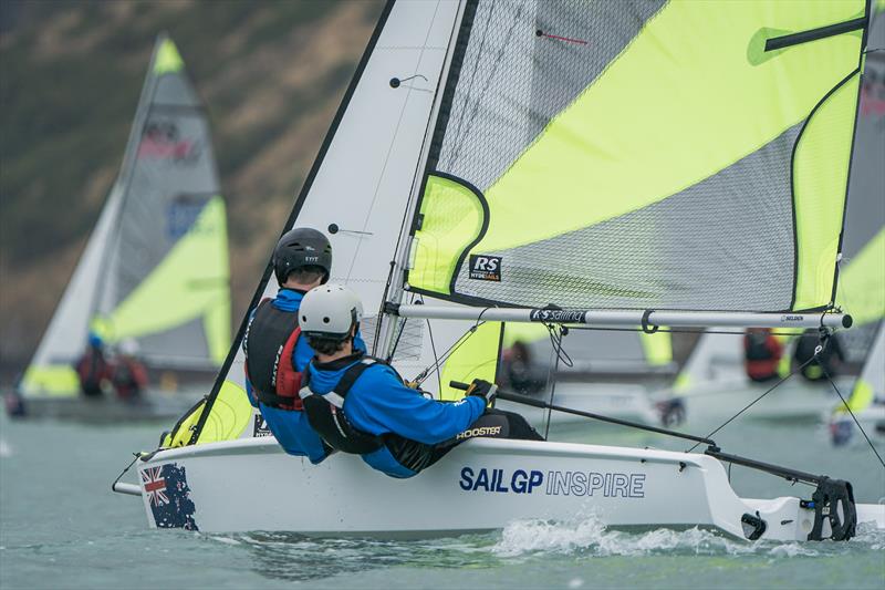 RS Fevas racing in the SailGP Inspire program - Lyttelton - March 23, 2024 - photo © Justin Mitchell