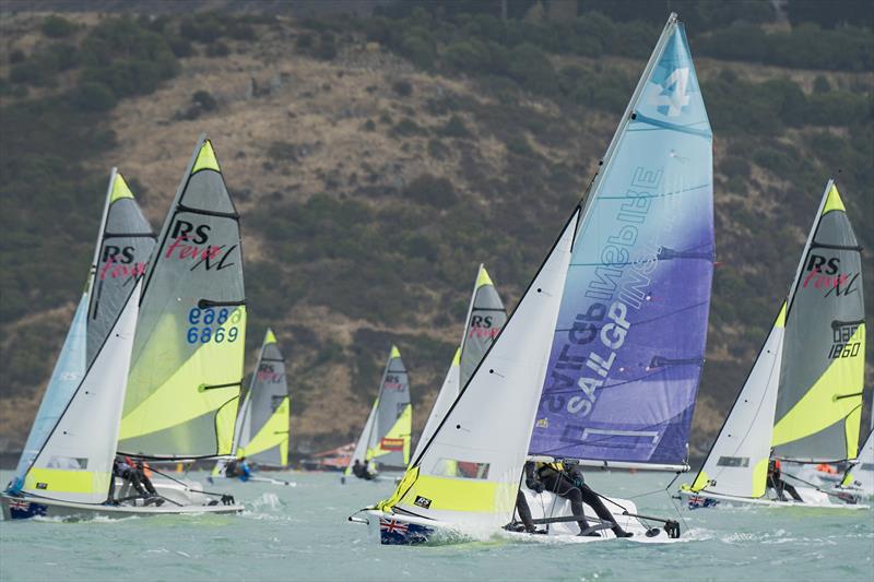 RS Fevas racing in the SailGP Inspire program - Lyttelton - March 23, 2024 - photo © Justin Mitchell