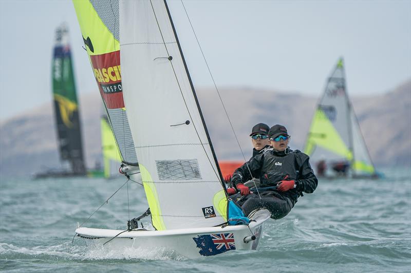 RS Fevas racing in the SailGP Inspire program - Lyttelton - March 23, 2024 - photo © Justin Mitchell