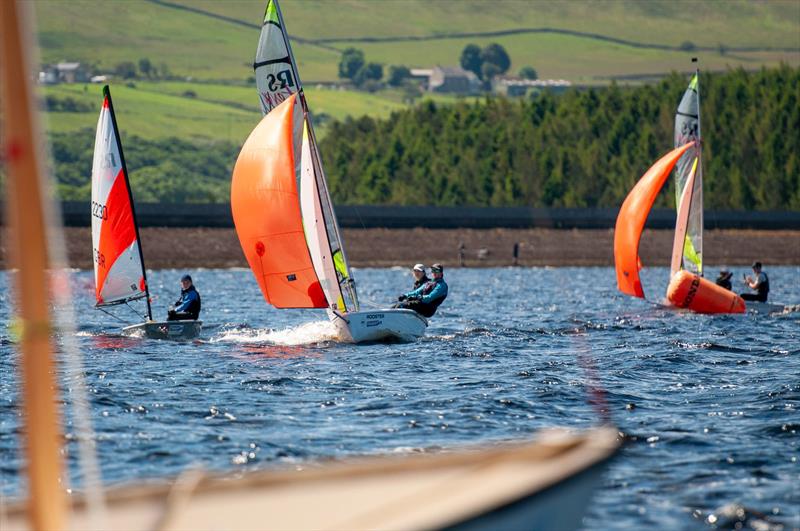 NEYYSA North Junior Championships - Championship Fleet Racing at DRSC photo copyright Dave Woods taken at Derwent Reservoir Sailing Club and featuring the RS Feva class