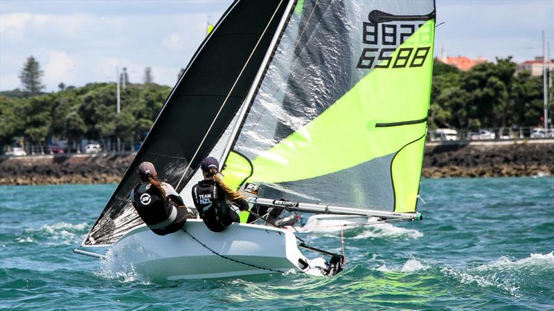 Practice racing - SailGP Inspire- RS Feva - Royal Akarana YC - Jan 16, 2025 - photo © Richard Gladwell/Sail-World.com/nz