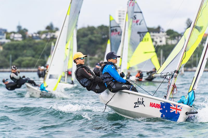 Day 2 - SailGP Inspire- RS Feva - Royal Akarana YC - Jan 18, 2025 - photo © Justin Mitchell www.justinmitchell.co.nz - Instagram: @jl_mitchell_