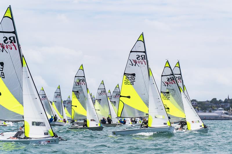 Day 2 - SailGP Inspire- RS Feva - Royal Akarana YC - Jan 18, 2025 - photo © Justin Mitchell www.justinmitchell.co.nz - Instagram: @jl_mitchell_