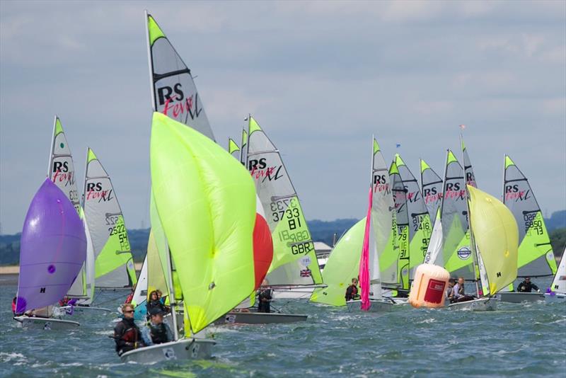 National Schools Sailing Championships at Itchenor photo copyright Mary Pudney taken at Itchenor Sailing Club and featuring the RS Feva class