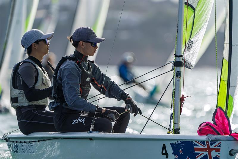 NZ Nationals - RS Feva - Murrays Bay - May 11-12, 2025 photo copyright Justin Mitchell taken at Murrays Bay Sailing Club and featuring the RS Feva class