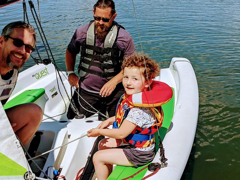 Youngest helm during the Blackwater Sailing Club Open Day photo copyright Jan Nuttall taken at Blackwater Sailing Club and featuring the RS Quest class