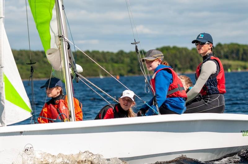 NEYYSA North Junior Championships - Regatta Fleet Coached Support photo copyright Dave Woods taken at Derwent Reservoir Sailing Club and featuring the RS Quest class