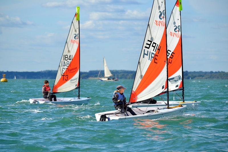 IW Youth and Junior Dinghy Championship Round 2 at Gurnard photo copyright Jenny Preston taken at Gurnard Sailing Club and featuring the RS Tera class