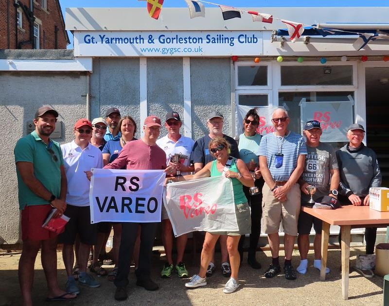 Competitors in the Noble Marine RS Vareo Nationals at Great Yarmouth & Gorleston SC photo copyright GYGSC taken at Great Yarmouth & Gorleston Sailing Club and featuring the RS Vareo class