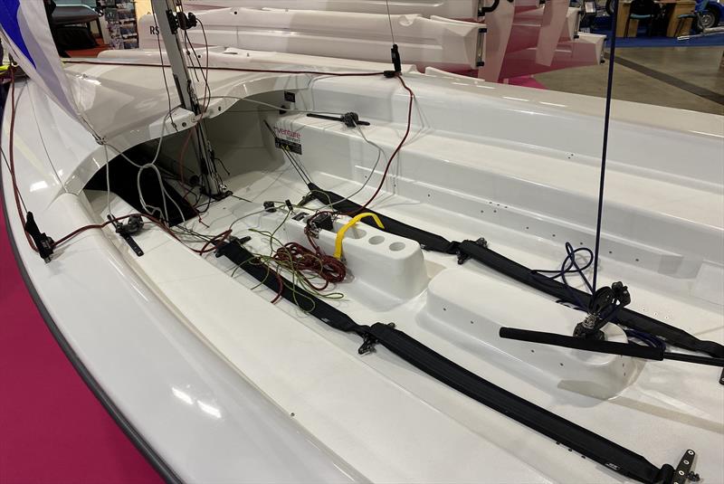 Standard internal layout for RS Venture (for able-bodied crew and helm) photo copyright Magnus Smith taken at RYA Dinghy Show and featuring the RS Venture class