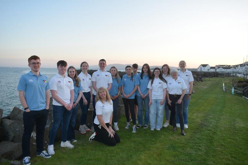 RYA Northern Ireland Jackie Patton and Margie Crawford with Youth Forum members photo copyright RYA Northern Ireland taken at Carrickfergus Sailing Club and featuring the  class