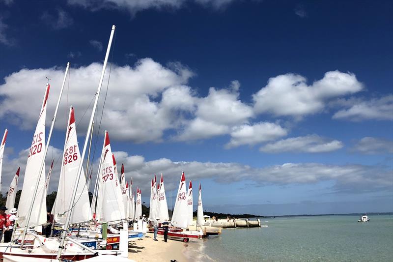 Boats on the beach - 2021 46th Victorian Sabre State Championships - photo © Luis Mata