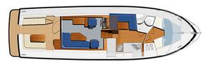 Interior layout of the aft cockpit version of Seaward Nelson 42 E16 motor yacht photo copyright William Rhys-Jones taken at  and featuring the  class
