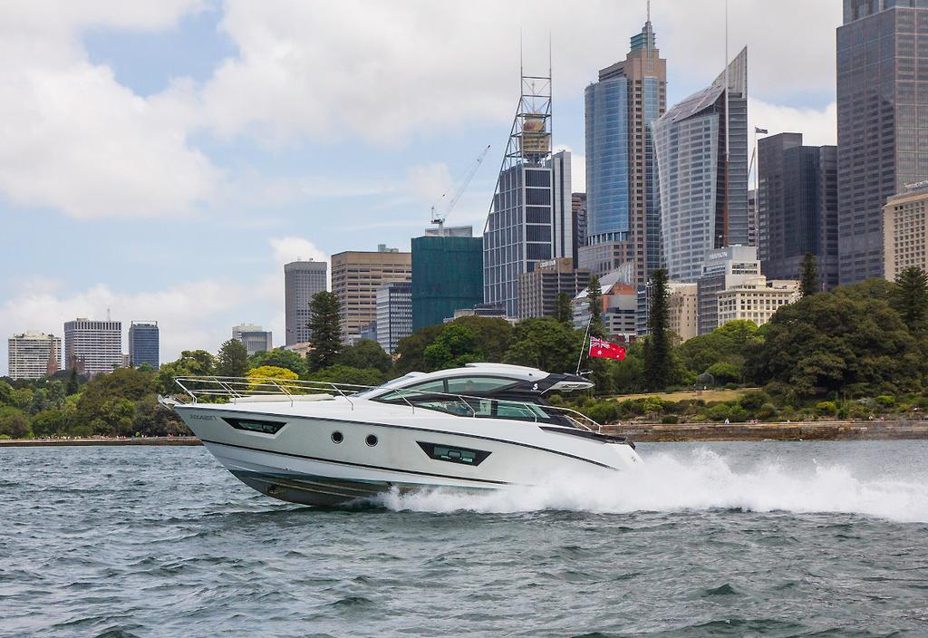 Off and running at over 35 knots in the Gt40. - Beneteau GT40 &copy;  John Curnow