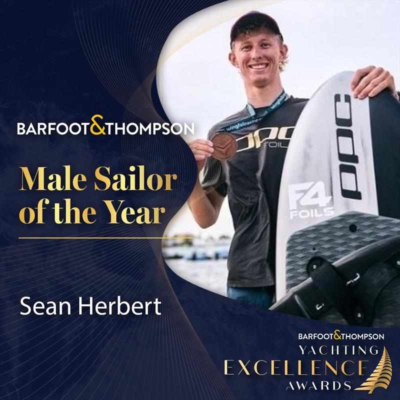 Sean Herbert - Male SoY - Barfoot & Thompson Yachting NZ Excellence Awards - November 28, 2025 photo copyright Yachting NZ taken at Royal New Zealand Yacht Squadron and featuring the  class