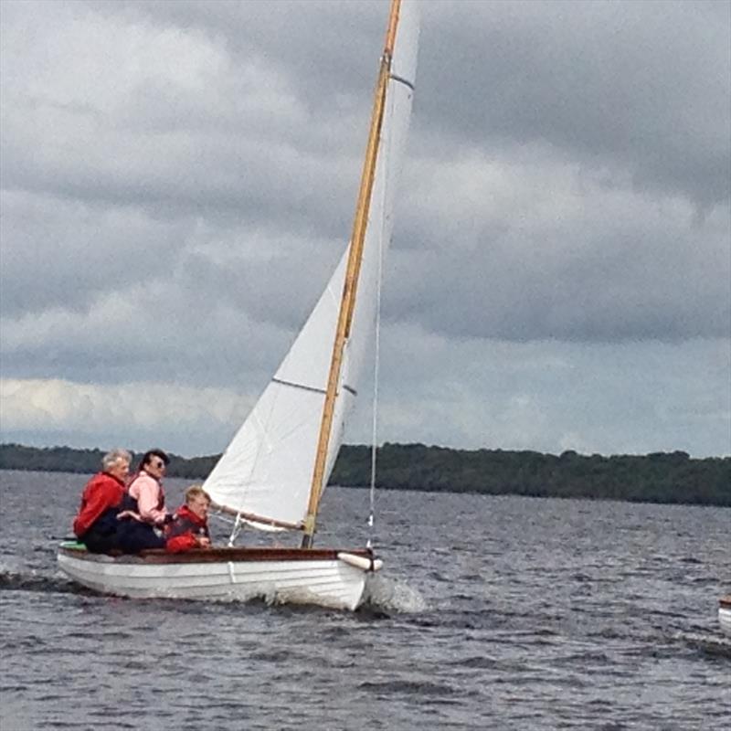 Kiwi celebrating her 95th year at Lough Ree photo copyright Vincent Delany taken at Lough Ree Yacht Club and featuring the Shannon One Design class